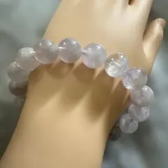 叡智の目を開く」 グレーサージェナイトインクォーツのブレスレット 