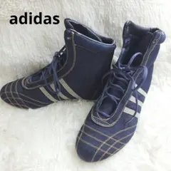 adidas　ボクシングシューズ　ハイカットスニーカー　３本ライン　25cmのサムネイル