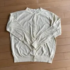 UVカットスーピマコットンクルーネックカーディガン　XLサイズ