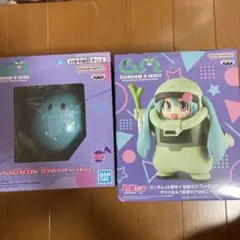 ガンダム45周年 × 初音ミク フィギュアザクぐるみ ハロスピーカーミクver.