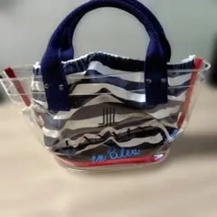 LANVIN en Bleu クリアトートバッグ ボーダー柄のサムネイル