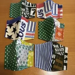 ハンドメイド　マスク　立体マスク　６枚セット　男の子　子供用　おしゃれ　デニム