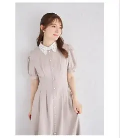 完売品】tocco マルチWAYボウタイ＆レース襟付きパール釦ニット