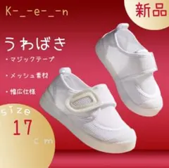 size17cm 幼児園 マジックテープタイプ上履き 白 メッシュ