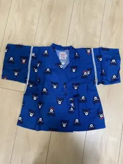 ダブルビー　青 甚平 90cm