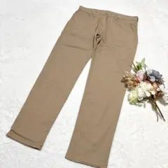 【ジーユー】GU メンズ ストレッチスリムフィットチノ ベージュ 36