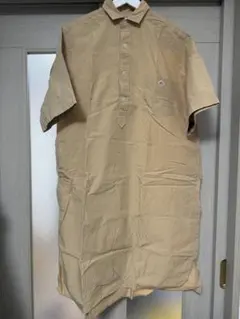 ダントン ベージュ 半袖 ボタンダウンシャツ