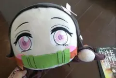 禰豆ぬいぐるみ (〜41cm) 鬼滅の刃セット、ぬりえ、映画パンフレット、下敷き