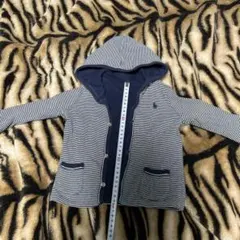 ポロ・ラルフ・ローレン フード付きカーディガンリバーシブル