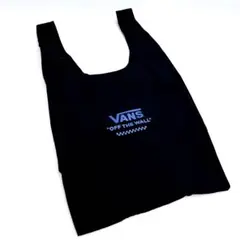 【極美品】VANS エコバッグ トートバッグ 黒 ロゴ 折りたたみ コンパクト