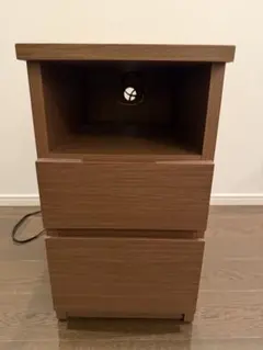 コンセント付！ニトリ　ナイトテーブル　ハロン 30-2ST