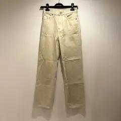 【新品未使用】UNIQLO ワイドストレートジーンズ ベージュ 21