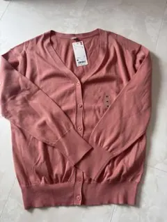 UNIQLO UVカット コットン混カーディガン M Pink