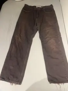 Dime ブラウン ワイドパンツ ストリート - メルカリ
