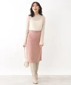 新品タグ付き　インデックス index モール ツイードタイトスカート