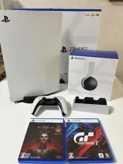 (美品)PlayStation 5 + フルセット+ソフト2本付き