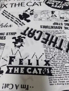 Felix the Cat プリント生地 はぎれビンテージ