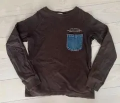 キッズ　デニムポケット 長袖カットソー