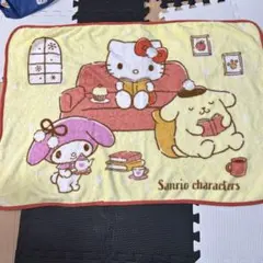 サンリオキャラクターズ ブランケット ハローキティ マイメロ ポムポムプリン