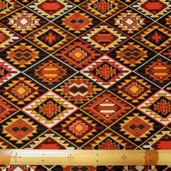 サウスウエスト柄 · 焦げ茶色220cm Fabri-Quilt