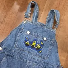 【レア】オーバーオール　ミニオン刺繍　古着