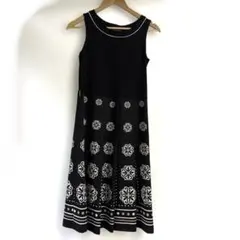 ノースリーブ ブラック ロングワンピース フェアリーグランジ　日本製