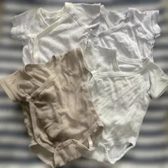 Birthday 60~70cm半袖ロンパース肌着4枚セット