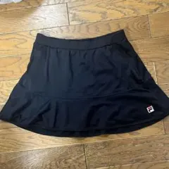 FILA テニススカート Lサイズ 黒 シンプルデザイン