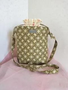 ハンドメイド巾着型ショルダーバック