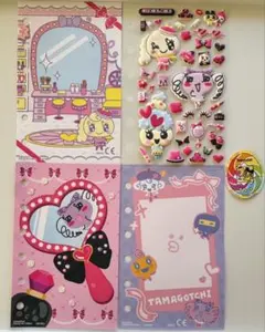 たまごっち シール オマケ シールシート もりりっち まきこ コフレっち ピンク