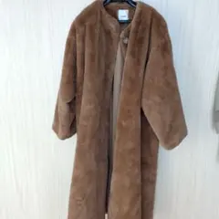 CLANE クラネ ブラウン フェイクファー ロングコート