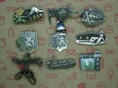 観光地ピンバッジ260720L5●いろいろ9個セット017