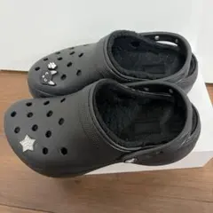 Crocs 厚底 サボサンダル ブラック ボア付きのサムネイル