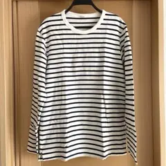 ネイビー 長袖カットソー