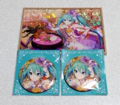 プロセカ はぴこれ 初音ミク アクリル色紙 缶バッジ 2点セット - メルカリ