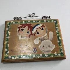 C3 超可愛い❤️カントリー雑貨❤️ 木製 イラストボード 子供と動物