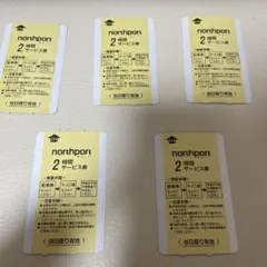 【5枚セット】 ノースポートモール 駐車場 2時間サービス券のサムネイル