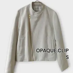 OPAQUE.CLIP ライダースジャケット 36/S ライトベージュ系