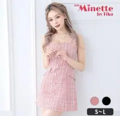 my Minette by Tika ピンクツイードドレス S-L