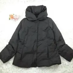 ARMANI COLLEZIONI ブラックダウンジャケット アルマーニ エクスチェンジ メンズ ブラック ダウン パファー