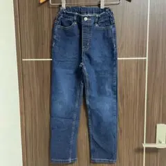 GU デニム 130cm キッズ ストレッチ ジーンズ 着回し抜群
