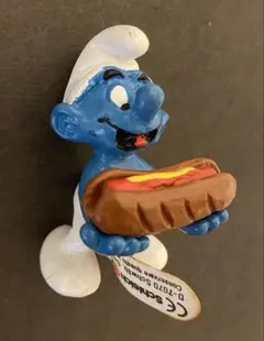 【希少/送料込み】Schleich製Smurf ホットドッグ フィギュアのサムネイル