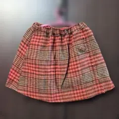 branshes キッズ チェック柄スカート 120cm