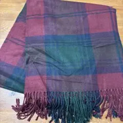 QUEENHEAD チェック柄　大判ストール