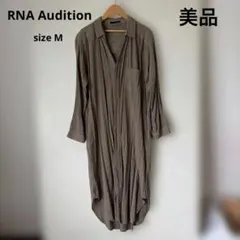 【美品】wf27 RNA Audition シャツワンピース　sizeMしわ加工のサムネイル