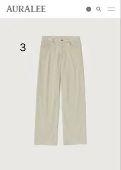 GARMENT DYED FINX CORDUROY 5P WIDE PANTSのサムネイル