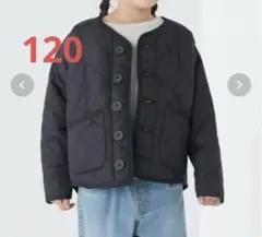 OMNES キルティングノーカラージャケット　120