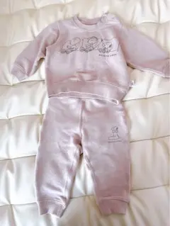 訳あり　ジェラートピケ　ベビー　スウェット　セットアップ　スヌーピー