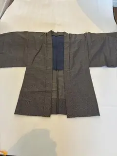 く*る様 ダークグレー 幾何学模様 羽織と着物2つセット
