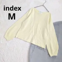 インデックス ▶ きれい色ニット M 黄色 ドロップショルダー 春秋